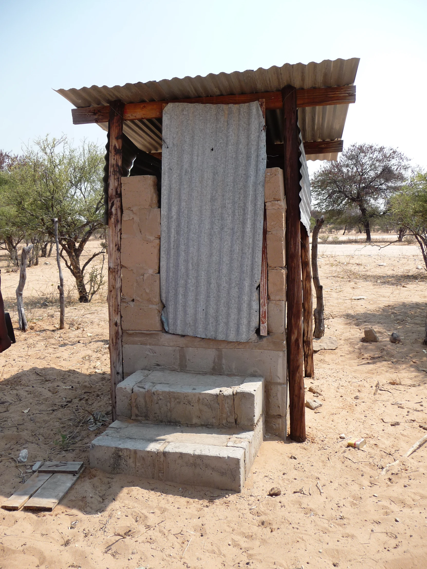 a house that has been covered with a sheet