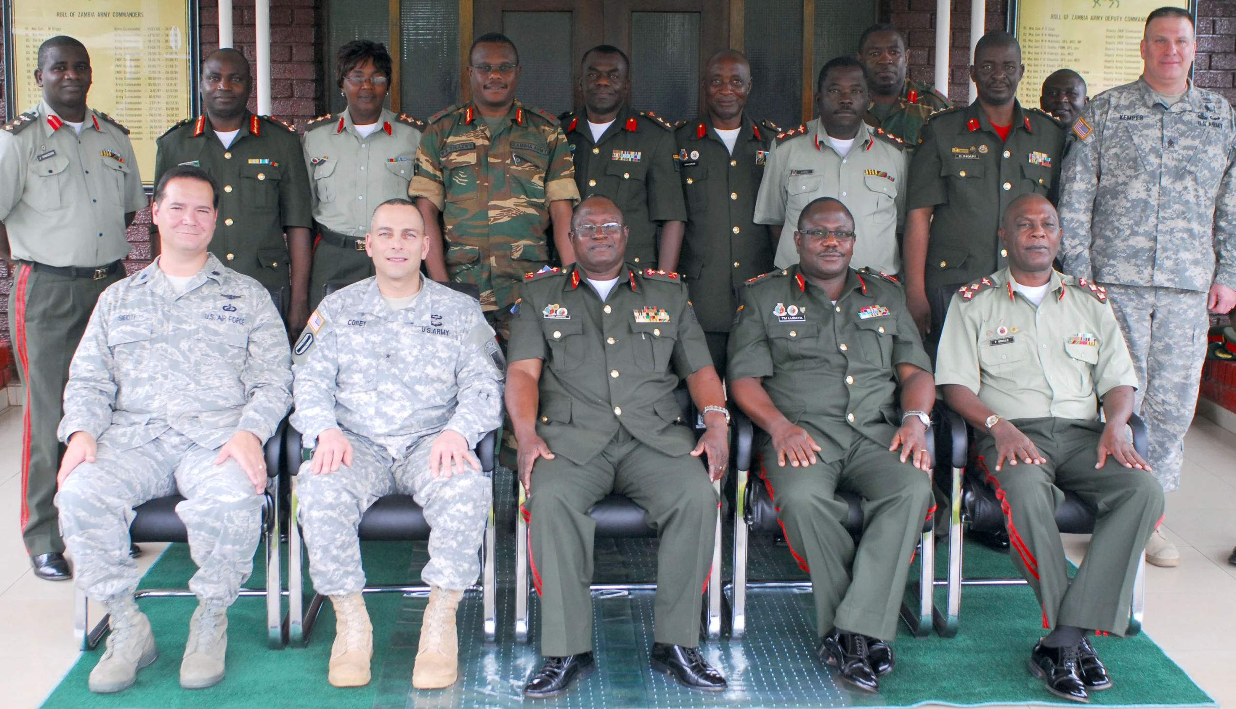 a group of soldiers posing for a group po