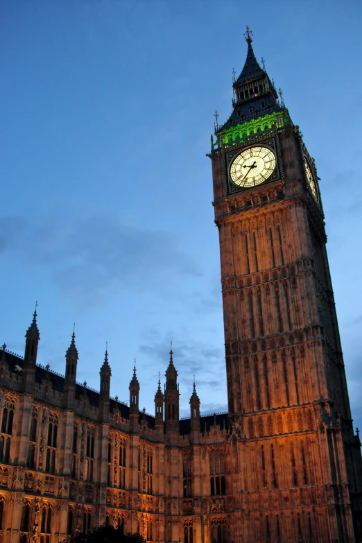 big ben with the sky in the background