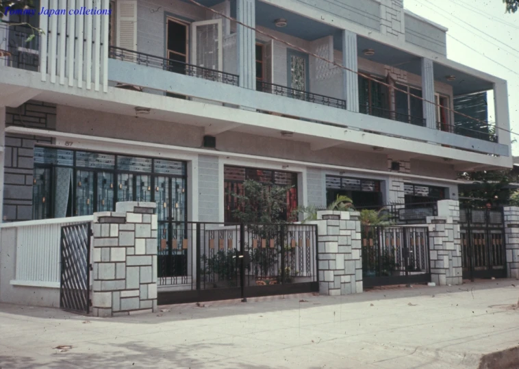 a modern two story building in the daytime