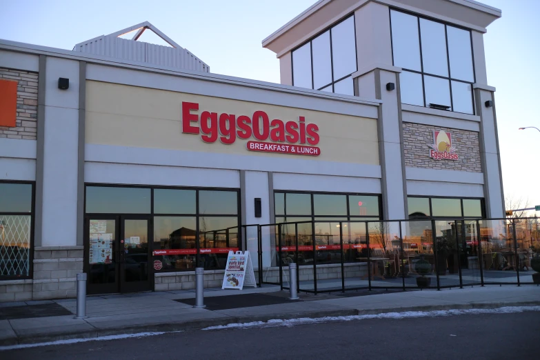 an egg shop that has been remodeled and is being advertised