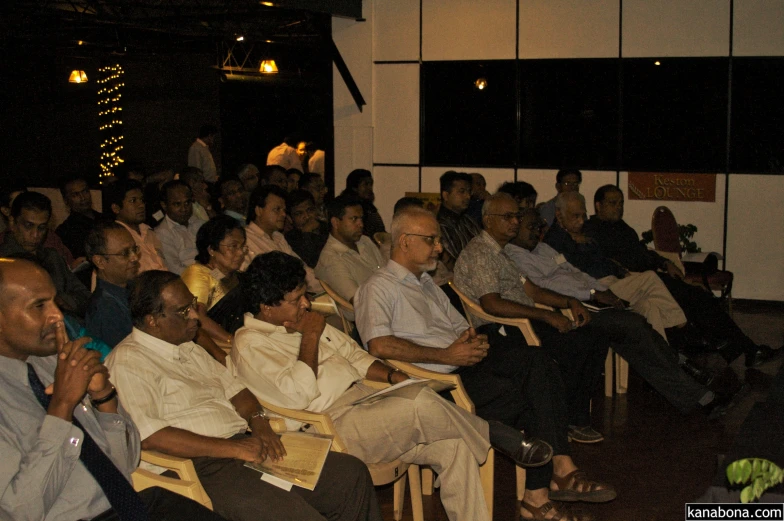 a large group of people who are sitting