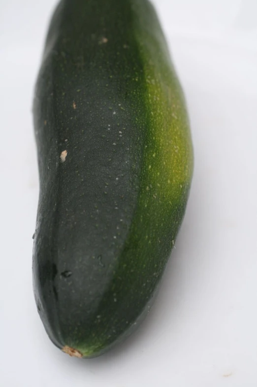 an up - close picture of a cucumber laying on the floor