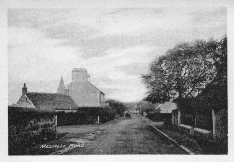 an old black and white po of a village