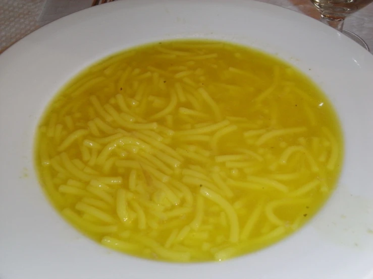 pasta in a bowl is served on a white plate