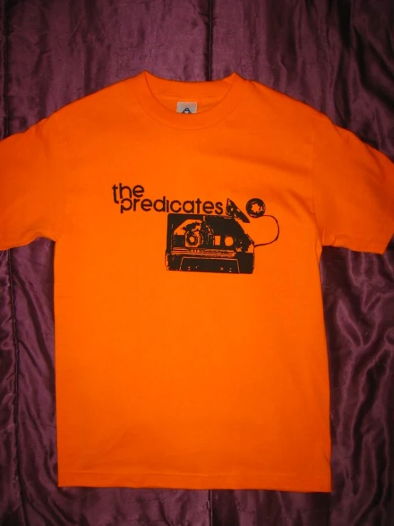 a orange tee shirt with the words the president on it