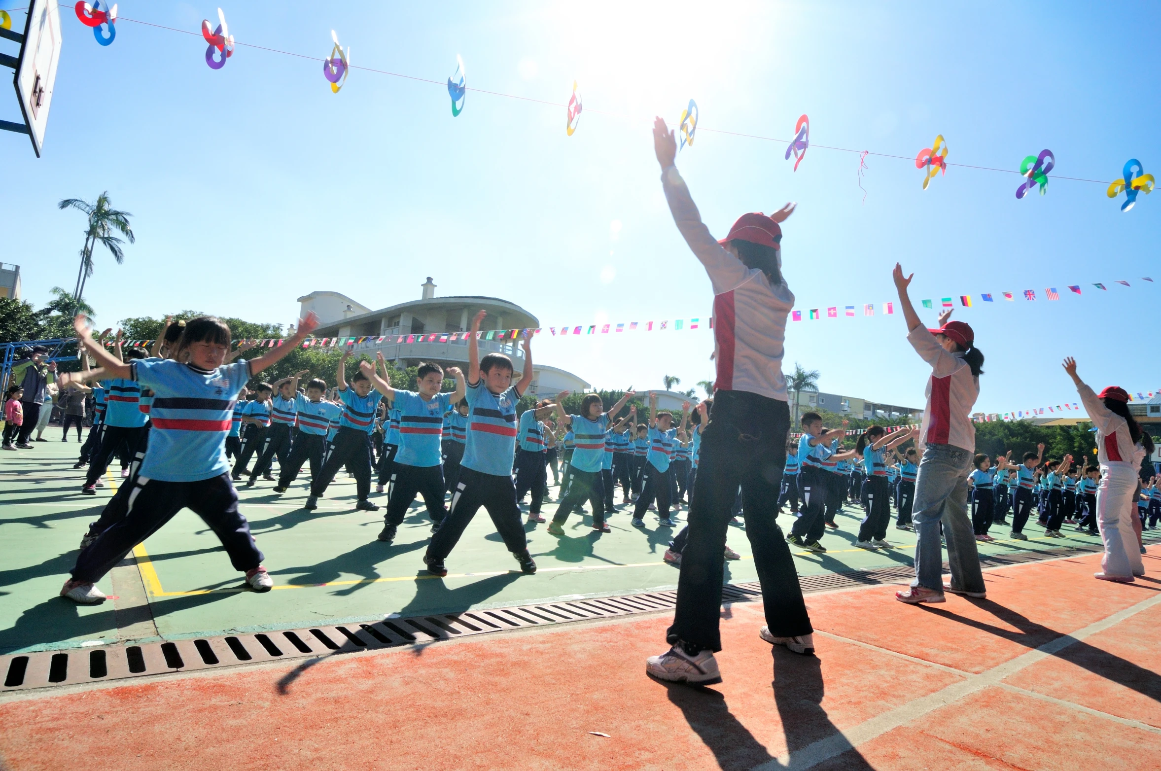 some young people are performing a dance at the event