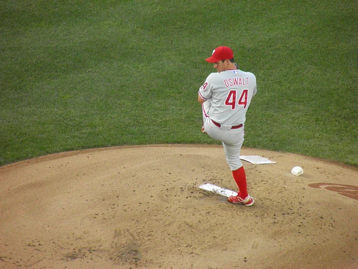 a baseball player throwing a ball from the mound