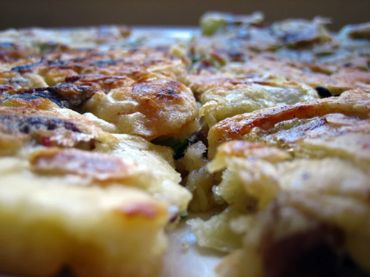 a closeup view of a food item on a table