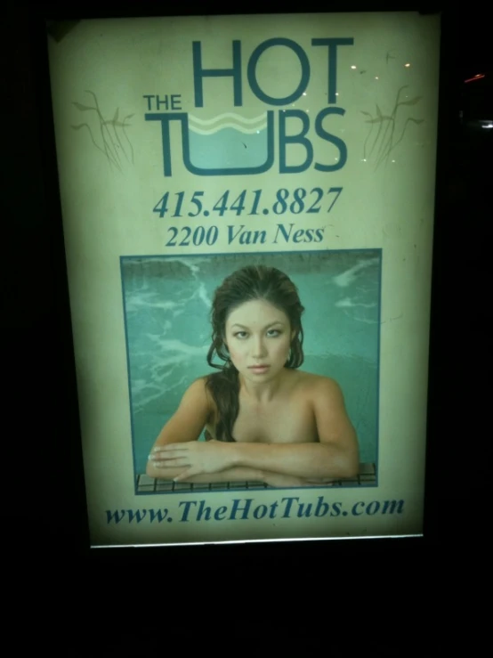 this is the  tubs sign in the dark