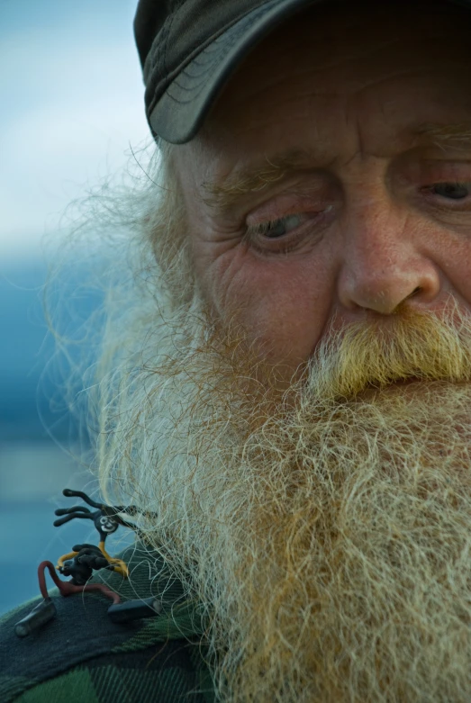 a man with a long beard and mustache