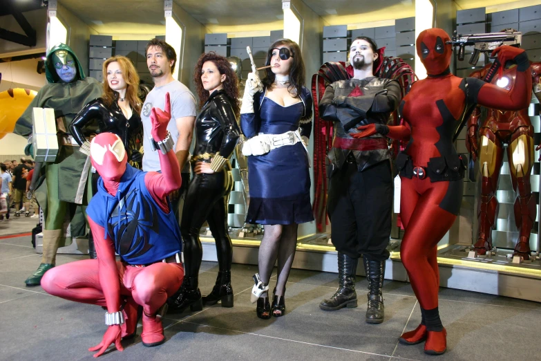 group of women dressed in costumes with costumes