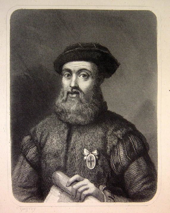 a portrait of a man with a beard and cap