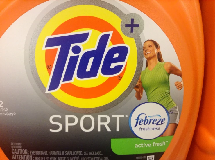 close up of tide and sport product on display