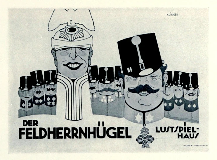 two people wearing black and white hats are seen in this black and white poster