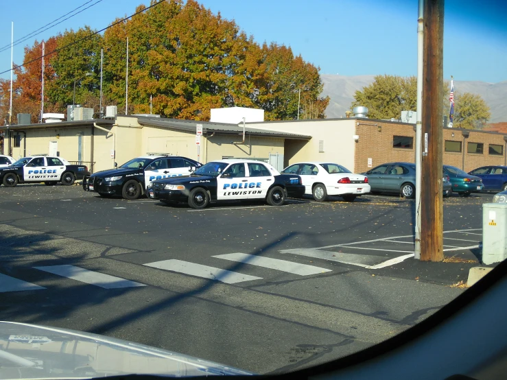 a police officer is standing next to a police car