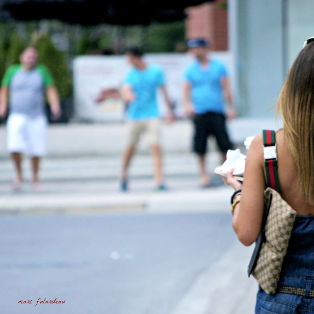 woman holding a cell phone in her hand