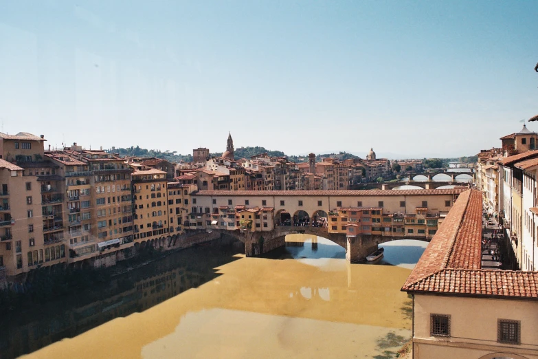 buildings near a large body of water with buildings near by