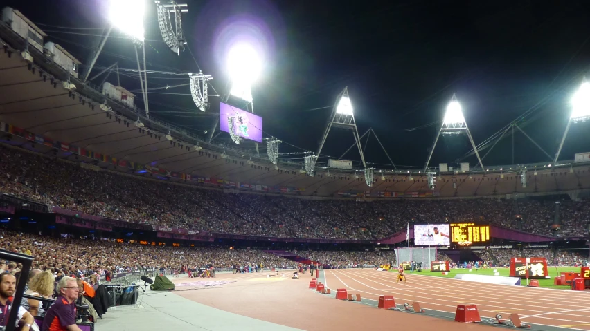 an image of the view from the middle of a stadium