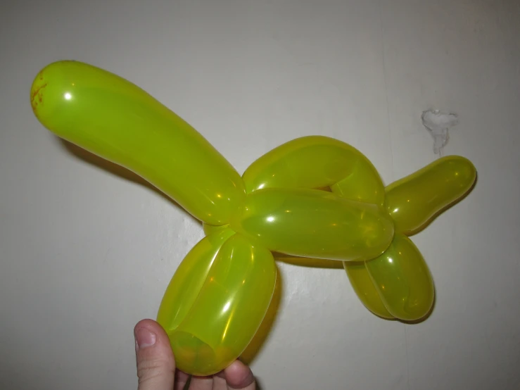 the balloon is shaped like a rabbit