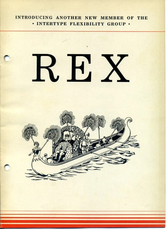 an image of the front cover of a publication for rex