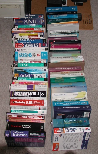 there are many books on display by the box