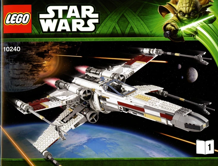 a lego star wars space vehicle is shown