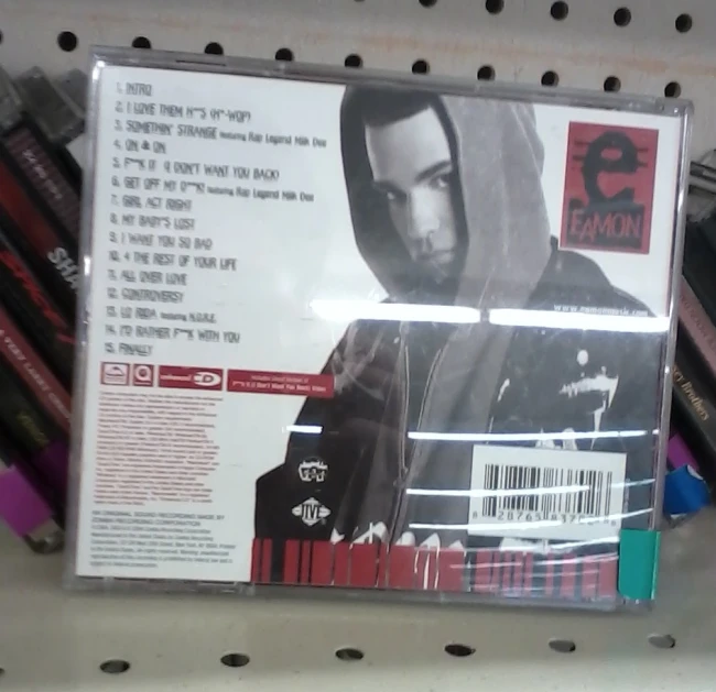 a cd cover that is on the shelf