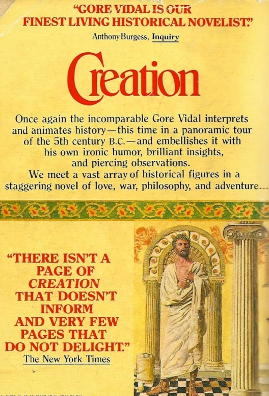 a flyer of the creation and creation of a famous play