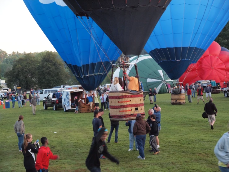 large group of  air balloons in the sky