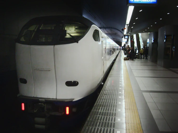 an image of a subway train in the dark