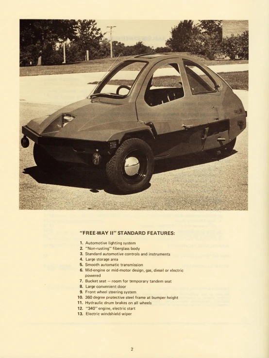 an instruction poster shows the back of an automobile