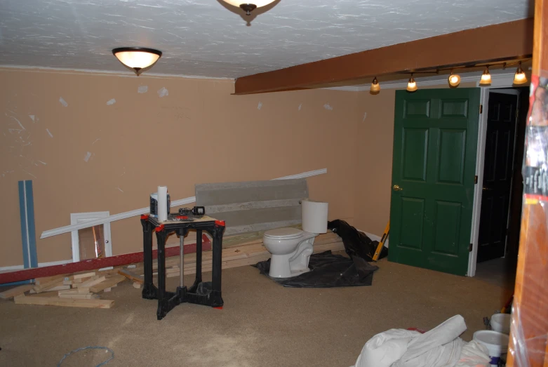 there is a room that is being remodeled