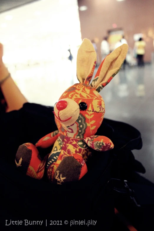 an open suitcase with a stuffed animal in the middle