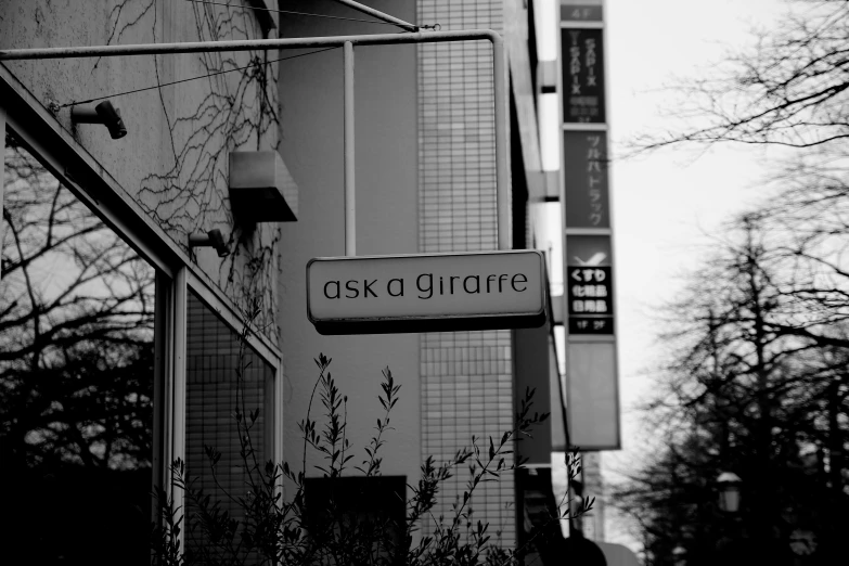 a street sign with some trees and building in the background