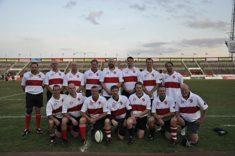 an image of a team po taken on a soccer field