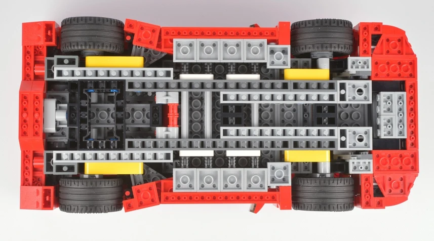 an image of a lego city vehicle that is made out of lego parts