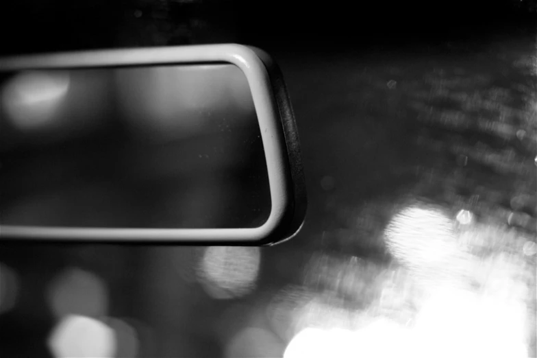 a black and white po of the inside of a vehicle