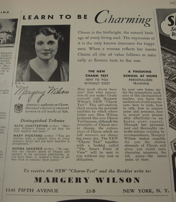 the newspaper article features a picture of the famous character mary wilson