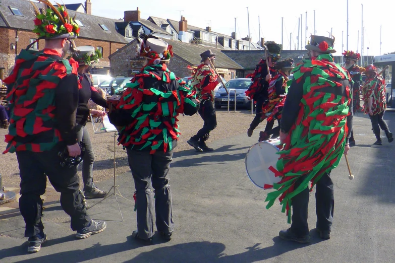 a parade is being held for the community