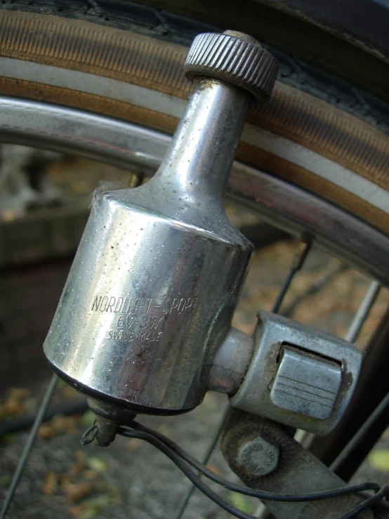 close up of a ke part on a bike