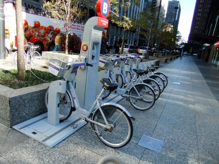 this bike parking machine is equipped for all kinds of people