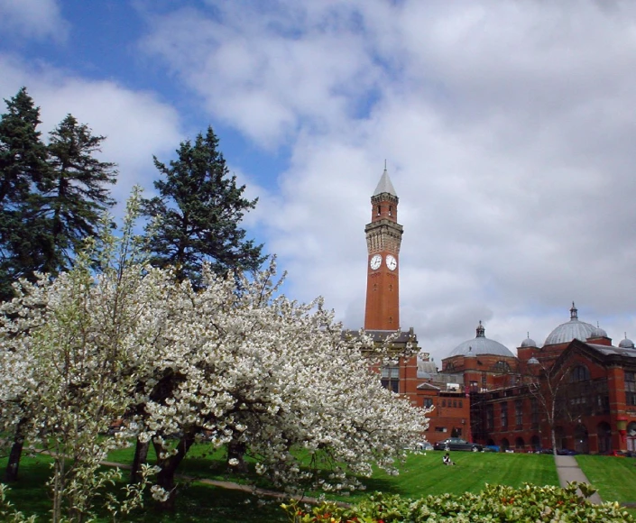 a tower with a clock on the top of it