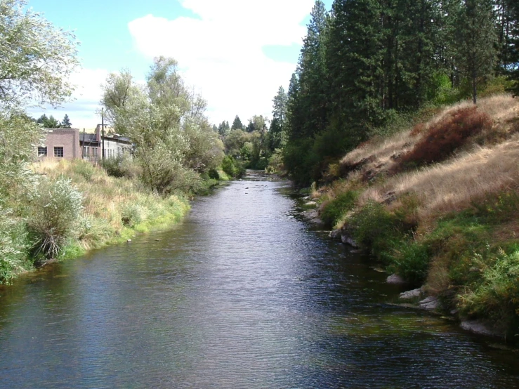 the water is still running very fast in the open