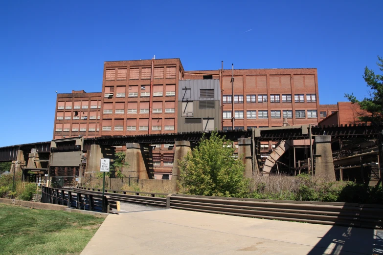 an abandoned building with a few windows