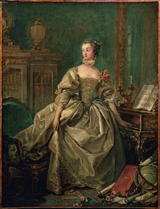 this painting shows a woman seated at a piano