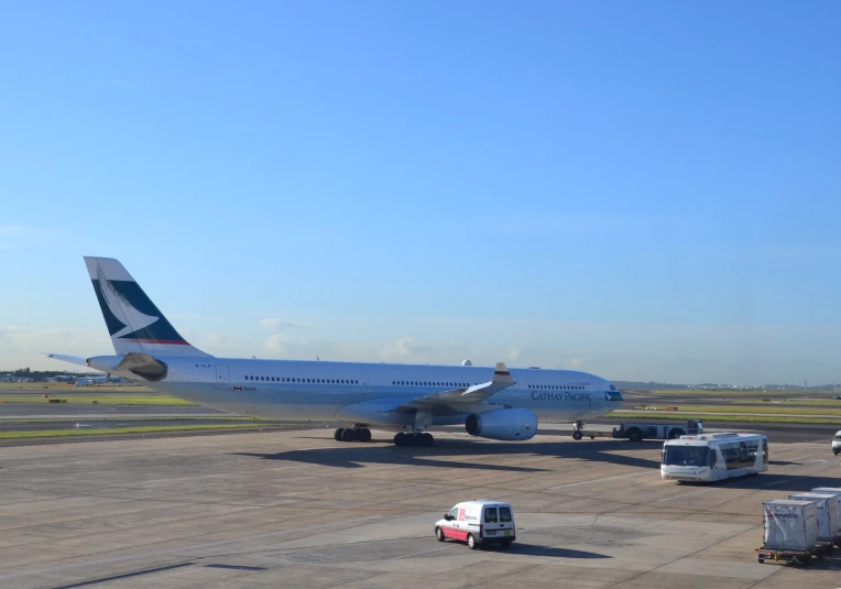 an airplane that is sitting on a runway