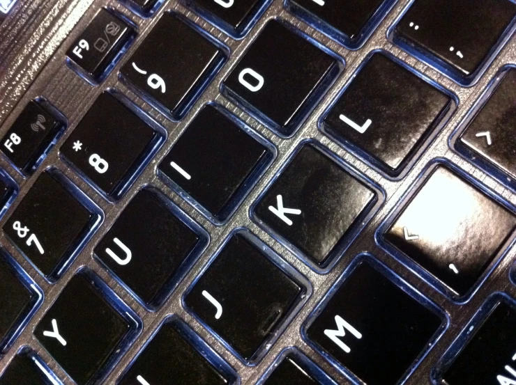 a keyboard with some random words on it