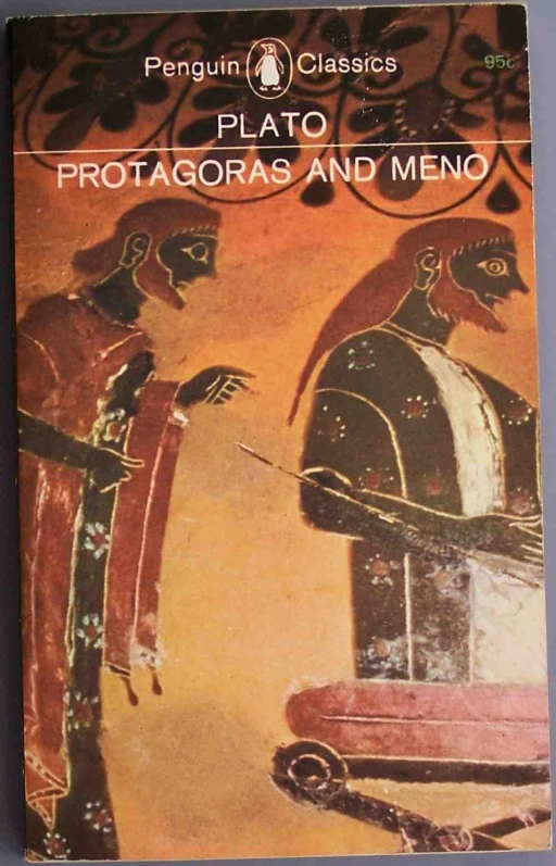 a painting on the front cover of a book