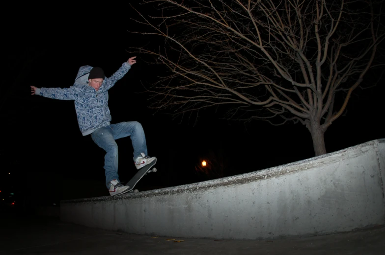 a person on a skateboard doing a trick